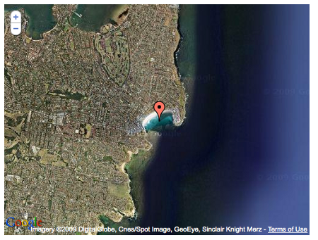 Google map pour la shark week