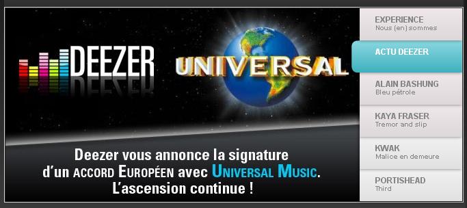 Deezer / Universal