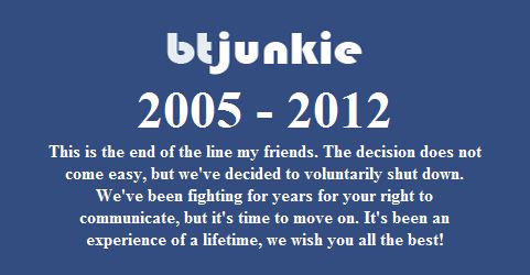 RIP btjunkie